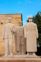 Folk Class statue in Anitkabir, Ankara, Turkey