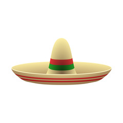 Isolated traditional mexican hat image - Vector illustration