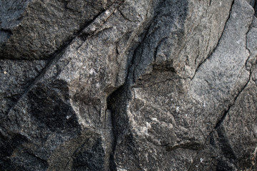 the texture of a rough, gray rock fault