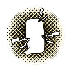 expresion speech bubble pop art style