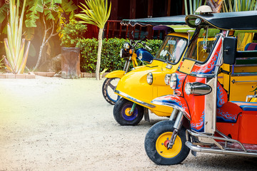 Tuk-Tuk vehicle urban in Thailand