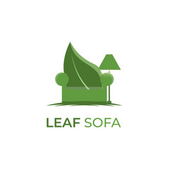 Sofa furniture logo isolated. Chair vector image