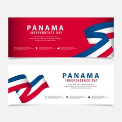 Independence Day of Panama Design Illustration Template. Design for banner, greeting cards or print.