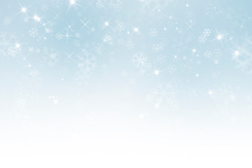 abstract winter background with snowflakes, Christmas background with heavy snowfall, snowflakes in the sky