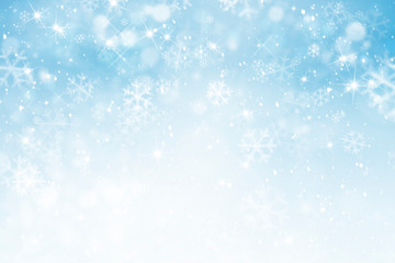 Fototapeta na wymiar abstract winter background with snowflakes, Christmas background with heavy snowfall, snowflakes in the sky