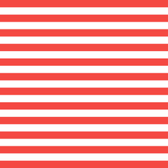 Pattern red and white horizontal strips