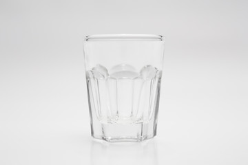  Shot glass  on white background