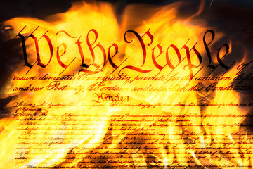 Burning the Constitution of the US