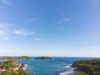 Fototapeta premium Aerial View of the Ixtapa Island in Guerrero Mexico