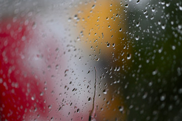 Textures water drops on glass, Textures