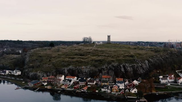 The Slottsfjell view point in South Norway
