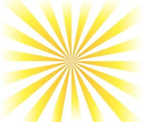 放射状の光（金色）