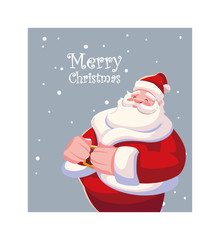 Merry christmas santa claus vector design