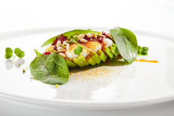 Avocado with Mozzarella Cream and Dried Tomato Jam
