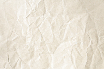 Crumpled brown paper background texture