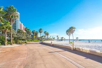 Washable wall murals Clearwater Beach, Florida Clearwater beach with beautiful white sand in Florida USA