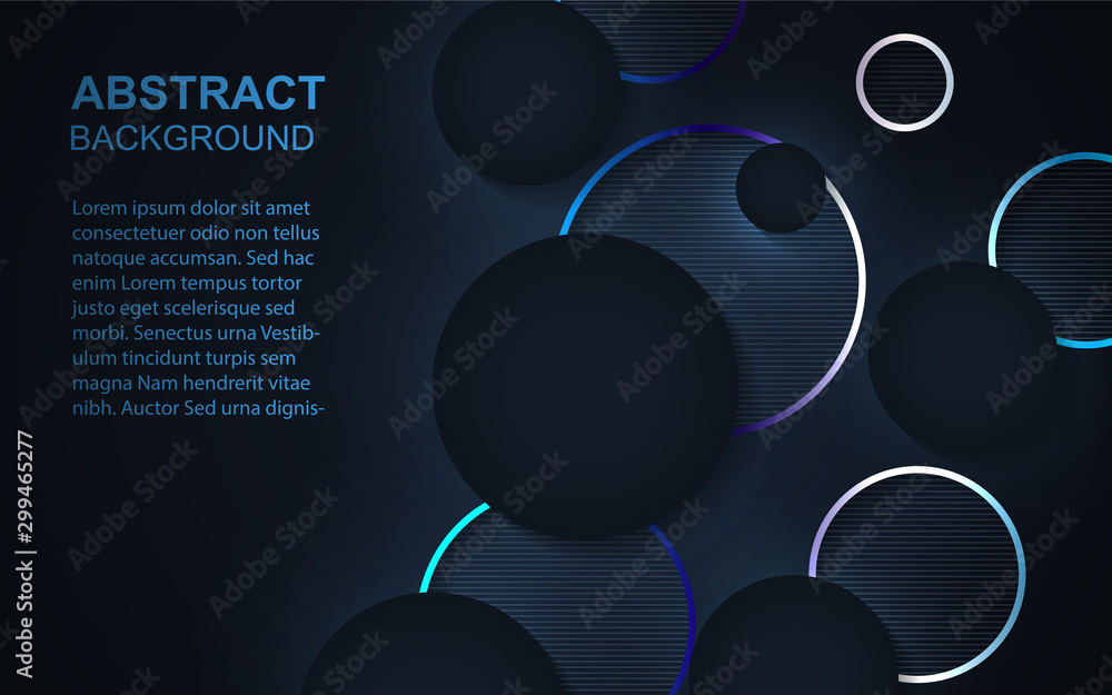 Poster luxury paper shapes frame background with steel colorful line element. vector design template for mo