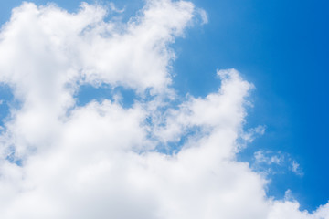 Air clouds in the blue sky.
