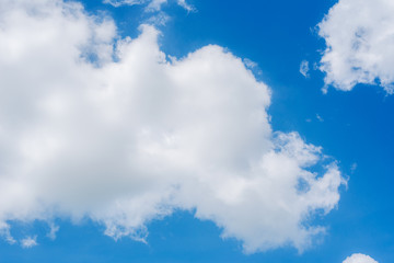 Air clouds in the blue sky.