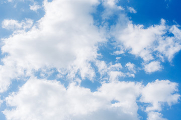 Air clouds in the blue sky.