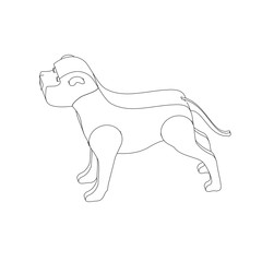 Fototapeta premium coloring page illustration of a dog