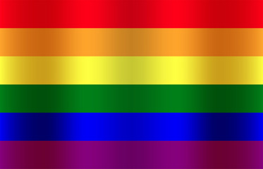 Flag, lgbt, rainbow icon. Vector illustration, flat design.
