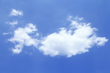 Naklejka na ściany i meble The blue sky and white clouds