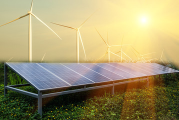 Wind turbines and solar cells