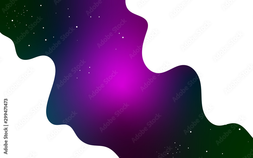 Canvas Prints vector space background . cute flat style template with stars in outer space