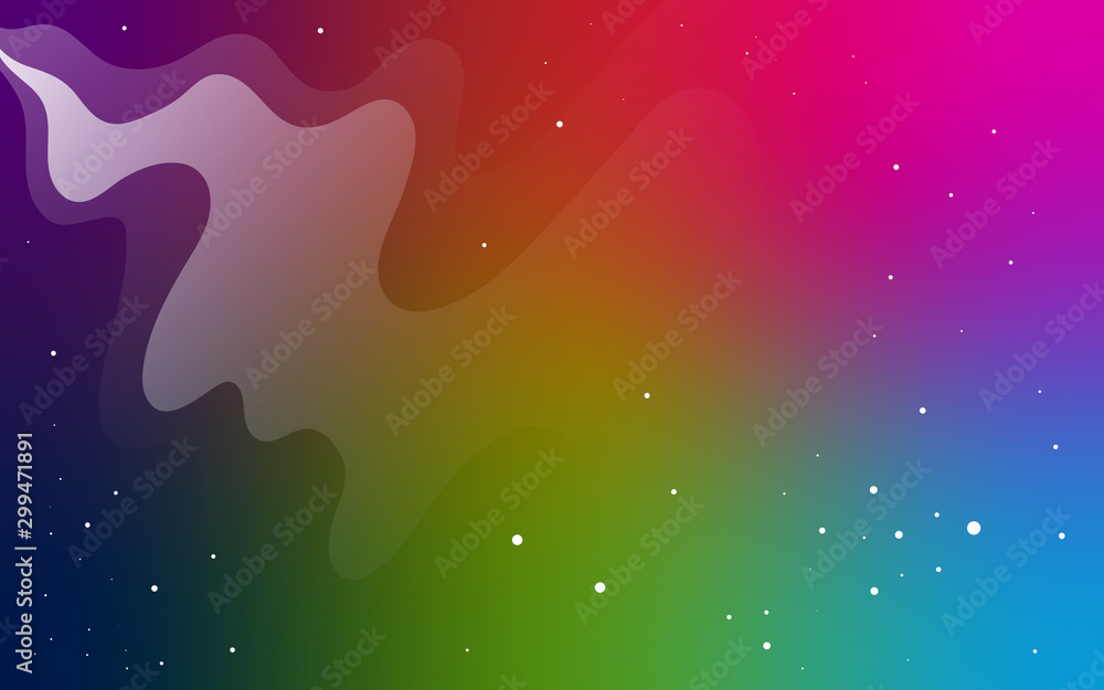 Poster vector space background . cute flat style template with stars in outer space
