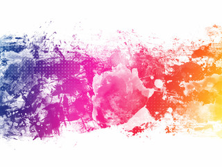 Colorful Abstract Artistic Watercolor Paint Background 