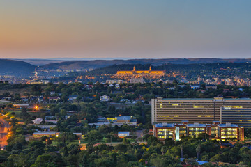 Fototapeta premium Pretoria, the capital city of South Africa's skyline.