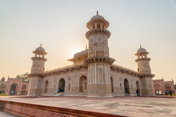 Fototapeta na wymiar Amazing view of the Tomb of Itimad-ud-Daulah (Baby Taj)