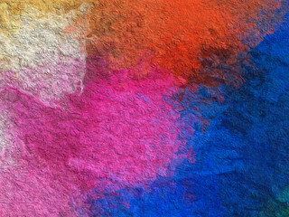 Obraz premium Oil drop, ink paper, watercolor abstract background, colorful trickle grunge background, concrete wall graffiti. multi colored shapes and patterns. handmade spray painted rough surface