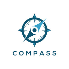 Compass logo design modern simple for business identity