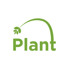 Organic farming logo design - eco nature green leaf planting tree farm agricultural 