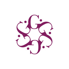 Wellness logo with a simple and clean modern design with elegant line art style for yoga massage or spa and beauty business.