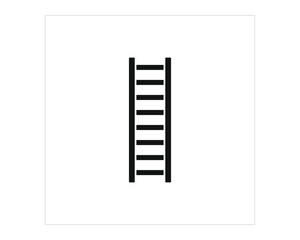 wooden staircase simple icon vector