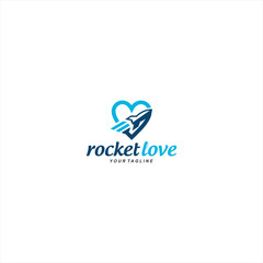 Rocket Logo Design Vector Illustration Template Idea