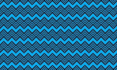 Pattern - the concept of abstract patterns and blue zigzags with artistic qualities. flat style. suitable for background and wallpaper.