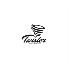 Storm Twister Hurricane Logo Design Vector Illustration Template Idea