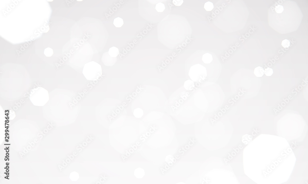 Poster festival pattern abstract white background with bokeh lights effect