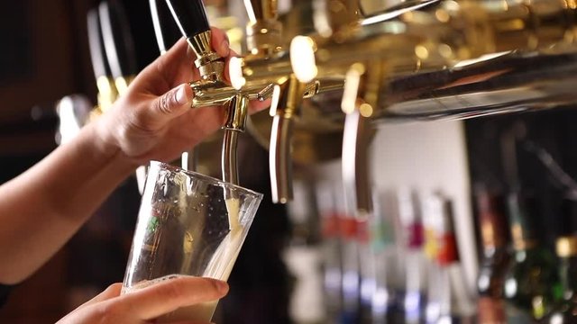Opening the Beer Tap, Pouring beer