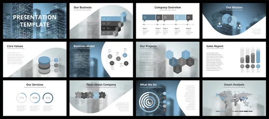 Foto op Plexiglas Business presentation templates © Ildogesto