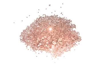 Fototapeta premium Gold glitter on white background, shiny confetti in vintage colors