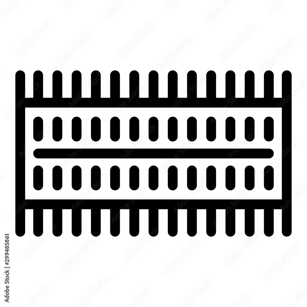 Poster smartphone ram memory icon. outline smartphone ram memory vector icon for web design isolated on whi