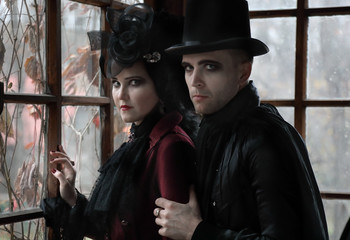 Lord of vampires with sexy witch