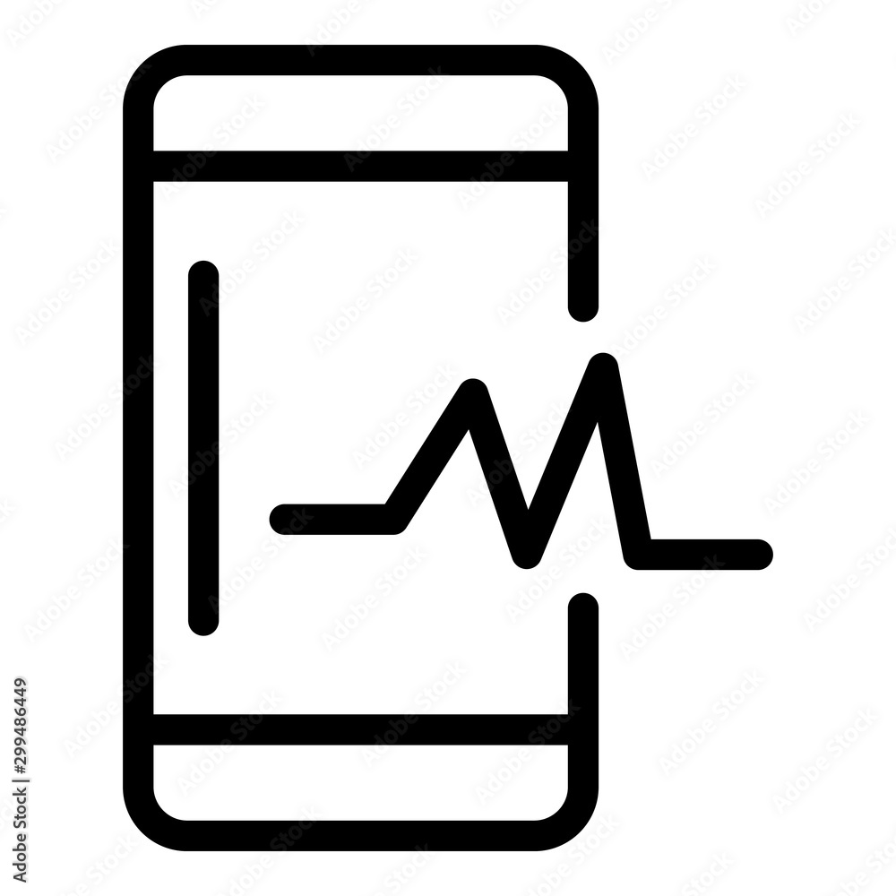 Aufkleber service smartphone icon. outline service smartphone vector icon for web design isolated on white bac
