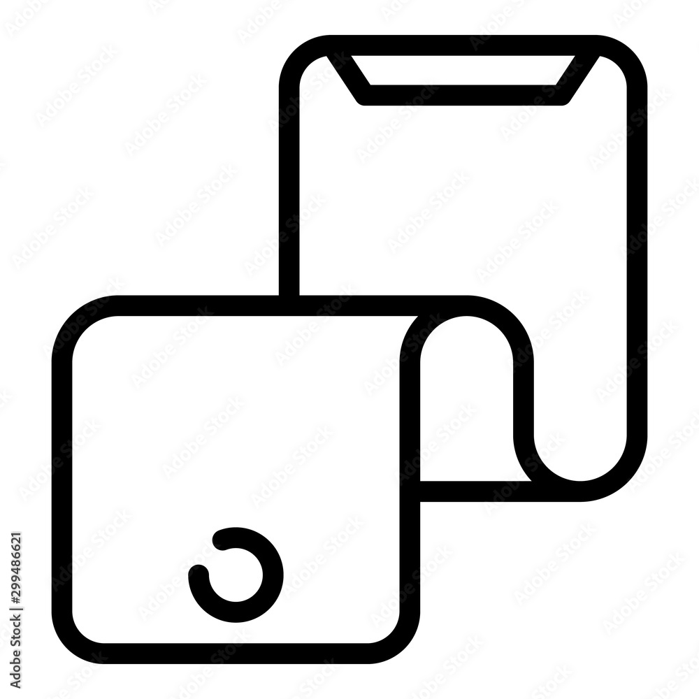 Poster flexible display icon. outline flexible display vector icon for web design isolated on white backgro