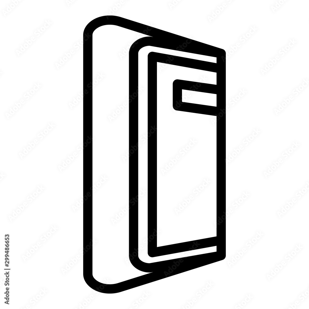 Poster foldable device icon. outline foldable device vector icon for web design isolated on white backgroun